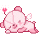 pinknappingangelbear