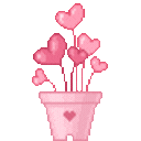 pinkheartplanterpot